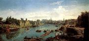 WITTEL, Caspar Andriaans van Rome, the Tiber near the Porto di Ripa Grande oil painting artist